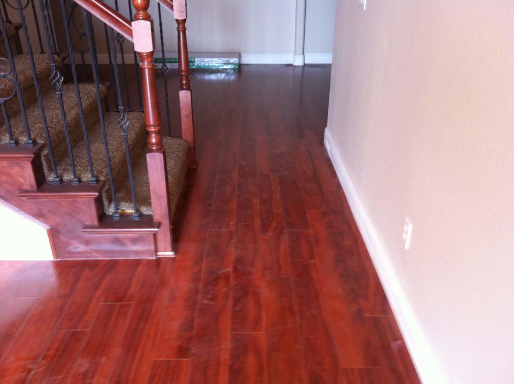 Engineered Hardwood Floor by the stairs