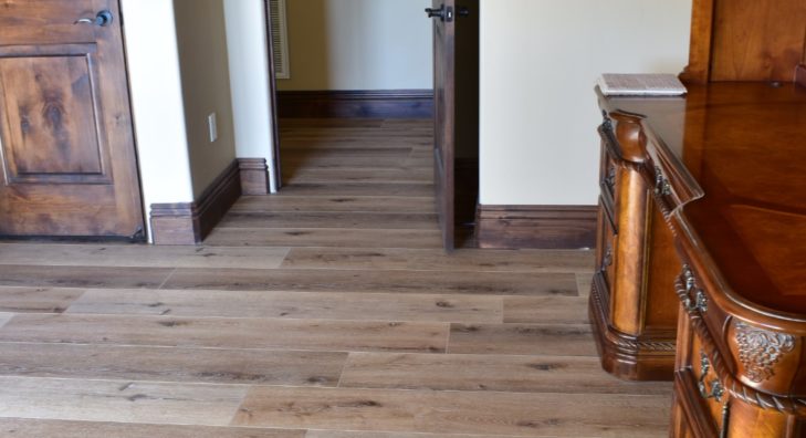 Waterproof Floors Installed Sofa Door Hallway 3