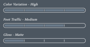 Color Variation - High - Foot Traffic - Medium - Gloss - Matte