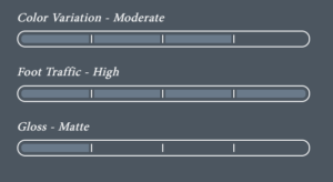 Color Variation - Low-Foot Traffic - High-Gloss - Matte