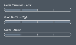 Color Variation - Low-Foot Traffic - High-Gloss - Matte